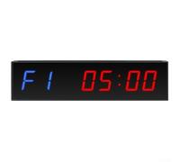 Startbuymore Horloge murale numérique avec paramètres de minuterie réglables pour entraînement de boxe, MMA, salle de sport à domicile et exercices par intervalles (LED bleue)