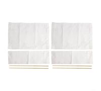 Startbuymore Housses de siège lavables en toile élégante livrées avec 2 housses plus petites et 2 plus grandes housses et accessoires (blanc)