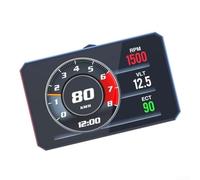 Startbuymore Jauge de vitesse numérique pour tableau de bord pour voitures avec tachymètre, température de l'eau, huile, suivi de la vitesse et de la vitesse pour véhicules 12 V