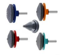 Startbuymore Kit d'affûtage de tondeuse à gazon avec équilibreur pour aiguiser et équilibrer S pour réduire les vibrations pendant le fonctionnement (couleur B aléatoire)
