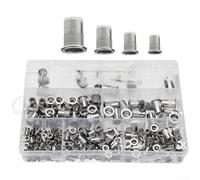 Startbuymore Kit de 93 écrous à rivets en acier inoxydable 304 avec tête plate rainurée pour inserts filetés M3 M5 M6 M8 M10 et ensemble d'outils (I)