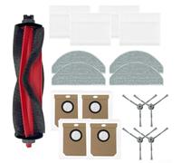 Startbuymore Kit de rechange tout-en-un pour robot Deerma S30 avec brosse principale, brosses latérales, filtre, serpillère et sacs à poussière pour tâches de nettoyage DEM S30 (A)