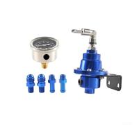 Startbuymore Kit régulateur de pression de carburant réglable avec jauge de remplissage d'huile pour systèmes de carburant de rechange avec support de fixation (bleu)