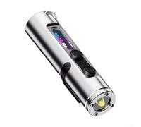 Startbuymore Lampe torche magnétique rechargeable LED avec 9 modes, étanche et portable pour tous vos besoins en plein air (argent)