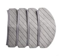 Startbuymore Lot de 4 serpillères de rechange lavables en microfibre pour aspirateur robot Ecovacs pour Deebot N20 N20 Plus N20 pour robot aspirateur Pro Plus Gris Facile à fixer Lavable en machine