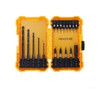 Startbuymore Lot de 42 et 18 forets en alliage d'acier et d'embouts de tournevis pour perceuses électriques et manuelles avec embouts durcis traités thermiquement dans une boîte de rangement portable