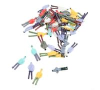 Startbuymore Lot de 50 maquettes peintes à l'échelle 1:75 pour les constructeurs de tracés de train, les enseignants de géographie, les étudiants en architecture et les concepteurs de scène