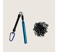 Startbuymore Outil de rangement pour leurres et vers de nouilles avec boucle en aluminium de type D et structure de paroi intérieure creuse