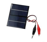 Startbuymore Panneau solaire léger en polysilicium 1 5 W 12 V avec clip de batterie, pour le chargement extérieur et les besoins d'alimentation portables, dimensions 115 x 90 mm