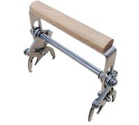 Startbuymore Poignée en bois pour apiculture, outil de ruche, clip de levage de la rate en métal, 12,2 x 12 cm, poignée confortable en bois dur compatible avec les inspections Langstroth Dadant Brood