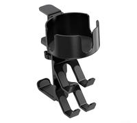 Startbuymore Porte-gobelet de bureau avec design rotatif et support intégré pour écouteurs pour bureaux modernes (noir)