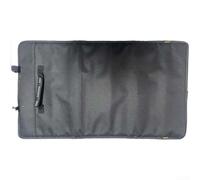 Startbuymore Sac de rangement compact enroulable pour outils conçu avec des sangles élastiques et des pochettes pour une organisation efficace sur les chantiers de travail (noir)