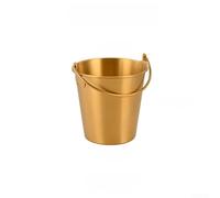 Startbuymore Seau de service en acier inoxydable 304 pour frites, poulet, barbecue, fête, maison, cuisine, bar, restaurant (1,8 l)
