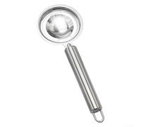 Startbuymore Séparateur de blanc d'œuf en acier inoxydable 400 avec longue poignée ergonomique et crochet de suspension en acier inoxydable pour la cuisine