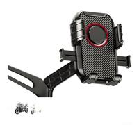 Startbuymore Support de téléphone pour motos et vélos avec liaison absorbant les chocs et fonction crochet pour une utilisation fonctionnelle pendant les commutations (B)