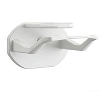 Startbuymore Support mural robuste pour chapeau avec deux crochets pour écharpes de baseball et petits accessoires, ne laisse pas de traces possible (blanc)