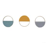 Startbuymore Tapisserie circulaire sur le thème bohème fabriquée à partir de coton naturel et de corde de coton pour une présentation artistique murale à la maison (D)