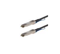 StarTech Câble DAC QSFP+ QSFP40GPC05M 40G 50 cm – Twinax passif, conforme MSA – Noir