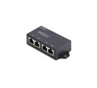 StarTech Injecteur PoE+ 2 ports Gigabit 30W (802.3af/at) DC 48–52V non géré noir
