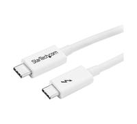 StarTech.com Câble Thunderbolt 3 de 1 m - 20 Gb/s - Compatible Thunderbolt, USB et DisplayPort - Blanc