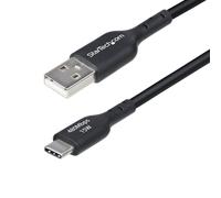 STARTECH 30cm (1ft) USB-A to USB-C Charging Cable, Charge & Sync, 3A, USB 2.0, TPE Jacket