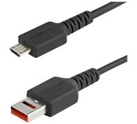 StarTech 3ft (1m) Secure Charging Cable, USB-A to Micro USB Data Blocker Charge-Only Cable, Power-Only Charger Cable for Phone/Tablet, Data Blocking USB Protector Adapter Cable, TPE - 5V at 2.4A (12W 