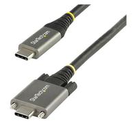 StarTech 3ft 1m Side Screw Locking USB C Cable 10Gbps, USB 3.1/3.2 Gen 2 Type-C Cable, 100W (5A) Power Delivery Charging, DP Alt Mode, Dual Screw Lock, USB-C to C Cord, Charge/Sync - Thunderbolt 3 Com