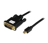 StarTech.com Câble Mini DisplayPort vers DVI de 3m - Adaptateur Mini DP à DVI - Vidéo 1080p - Lien Unique Passif mDP 1.2 vers DVI-D - mDP ou Thunderbolt 1/2 Mac/PC vers Moniteur DVI (MDP2DVIMM10B)