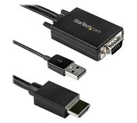 Startech 3m VGA to HDMI Converter Cable with USB Audio Support & Power, Analog to Digital Video Adapter Cable to connect a VGA PC to HDMI Display, 1080p Male to Male Monitor Cable - Supports Wide Disp