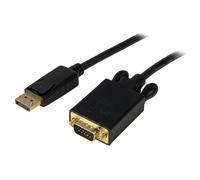StarTech 6FT DisplayPort Male to VGA Male Cable - Noir