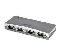 StarTech Hub série RS232 4 ports – Adaptateur USB vers 4x DB9 alimenté par bus