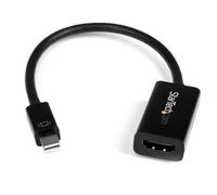 StarTech.com Adaptateur actif Mini DisplayPort 1.2 vers HDMI 4K pour Utrabook / PC portable compatible Mini DP - M/F - Noir