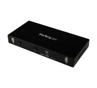 Startech Adaptateur console KVM à 2 ports - Ordinateur portable vers serveur - Adaptateur crash cart à montage en rack - Commutateur KVM - 2 x KVM port(s) - 1 utilisateur local - de bureau - pour P/N:
