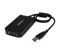 StarTech.com Adaptateur / Convertisseur vidéo USB 2.0 vers VGA - Carte graphique externe - Mâle / Femelle - 1920x1200 - Adaptateur USB / VGA - Conformité TAA - USB (M) pour HD-15 (VGA) (F) - USB...