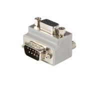 StarTech Adaptateur série DB9 à angle droit GC99MFRA2 – 9 broches M/F – Gris