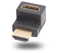 Startech Adaptateur HDMI 2.0 à Angle Vertical, M/F, HDMI 4K Coudé - High Speed - adaptateur HDMI - HDMI mâle pour HDMI femelle à angle vers le haut - noir - passif, bi-directionnel, support pour 4K60H