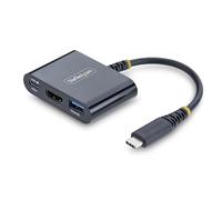 StarTech Adaptateur Multiport USB C vers HDMI 3 en 1 avec Charge PD 140W, HDMI 4K 60Hz, Hub USB 5 Gbps, Power Delivery 3.2, Mini Dock pour MacBook/Dell/Thinkpad/HP/iPad