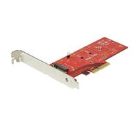 Startech Adaptateur PCI Express x4 vers SSD M.2 PCIe - SSD M.2 NGFF - Adaptateur d'interface - M.2 - Expansion Slot to M.2 - M.2 Card - PCIe x4 - rouge - pour P/N: BNDTB10GI, BNDTB210GSFP, BNDTB310GND
