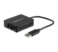 StarTech Adaptateur réseau USB 2.0 vers fibre optique SC US100A20FXSC - 10/100 Mbps jusqu'à 2 km