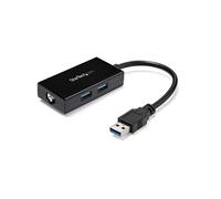 Startech Adaptateur réseau USB 3.0 vers Gigabit Ethernet avec hub USB 3.0 à 2 ports (USB31000S2H) - Adaptateur réseau - USB 3.0 - Gigabit Ethernet x