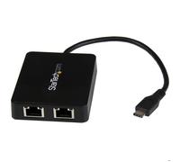 StarTech.com Adaptateur réseau USB-C vers 2 ports Gigabit Ethernet avec port USB 3.0 (Type-A)