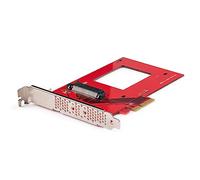 StarTech Adaptateur U.3 vers PCIe 4.0 x4 pour SSD NVMe 2,5", SFF-TA-1001 | Carte d'extension PCI Express, PC de bureau et serveurs, Retrocompatible PCIe 3.0