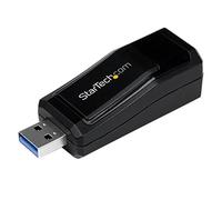 StarTech Adaptateur USB 3.0 vers Gigabit Ethernet, RJ45, Noir (USB31000NDS) | Carte réseau, Convertisseur, M/F, Alimentation par bus, Auto MDIX, VLAN