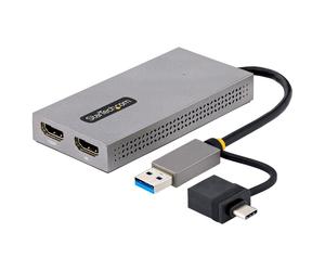StarTech Adaptateur USB-A/USB-C vers double HDMI