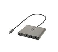 StarTech Adaptateur USB-C vers 4x HDMI USBC2HD4 1080p 60Hz câble 1 m – Windows uniquement