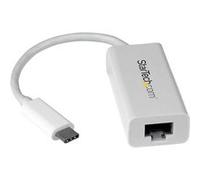 Startech Adaptateur USB C vers Gigabit Ethernet - Compatible Thunderbolt 3 - Support du pilote natif pour MacBook Windows et Chrome OS - Adaptateur réseau - USB-C - Gigabit Ethernet - blanc G