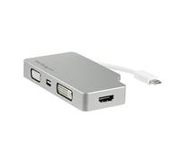 StarTech Adaptateur USB-C vers HDMI/mDP/VGA/DVI, Argent (CDPVGDVHDMDP)