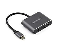 StarTech Adaptateur USB-C CDP2MDPVGA - Multiport 2-en-1 Mini DP 1.2 & VGA 4K 60 Hz