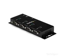 StarTech Adaptateur USB vers Série RS232 4 Ports, Rail DIN (ICUSB2324I) | Station d'accueil série, Montage mural, Boitier metallique, 921, 6 Kb/s, DB9, Dock