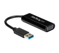 Startech Adaptateur USB vers VGA - Carte graphique externe - USB 3.0 - Slim - 1080p - Adaptateur multi-écrans - Adaptateur vidéo - Conformité TAA - USB type A mâle pour HD-15 (VGA) femelle - 19 cm - n